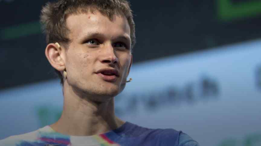 Vitalik Buterin speaking in a conference