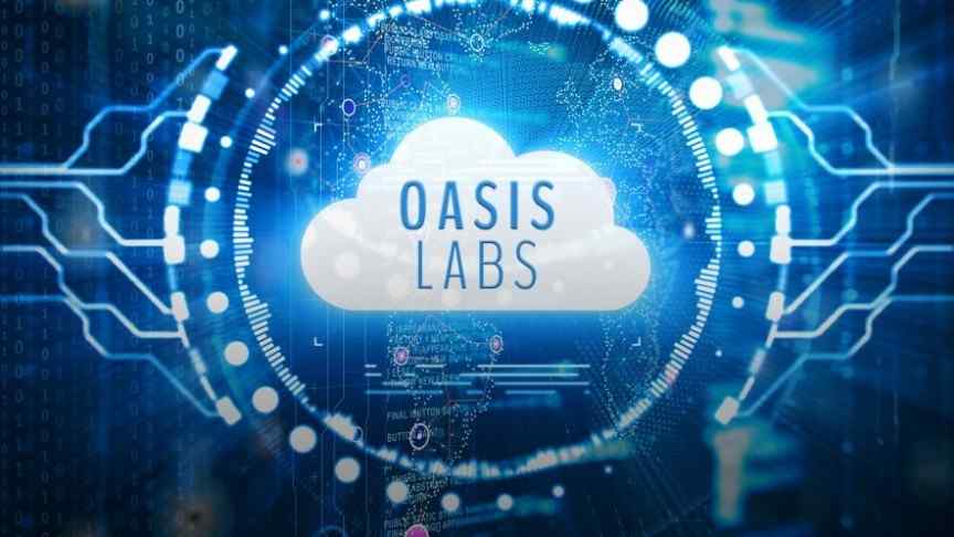 Oasis Labs logo and name inside blue circle