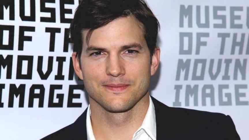 Closeup on Ashton Kutcher, one of the celebrities endorsing Ripple