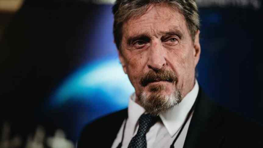 Closeup image of John McAfee