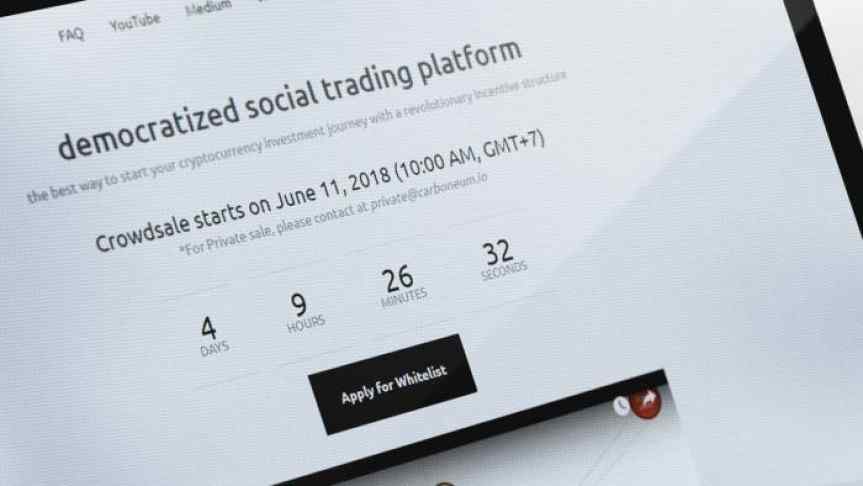 Announcement of a democratized social trading platform crowdsale