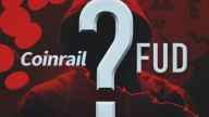 Red hooded man with dark face flagged by a question mark, illustrating Coinrail Hack mystery