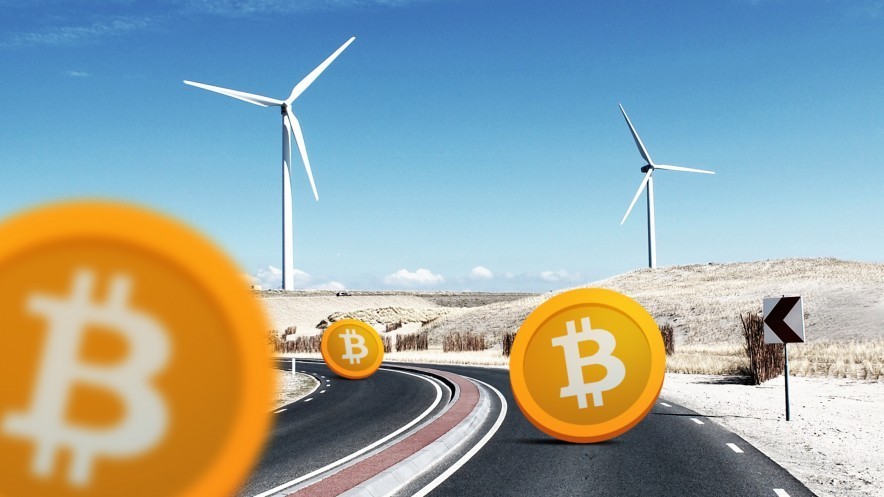 wind power crypto mining