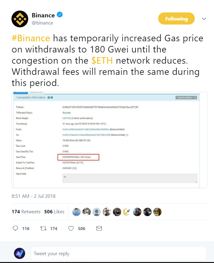 Binance Tweet