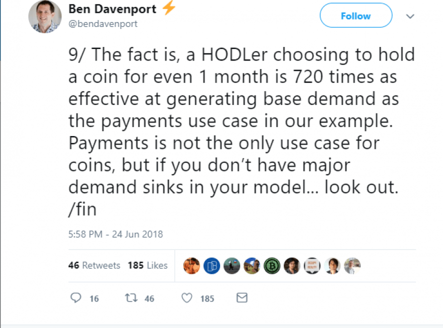 Ben Davenport response tweet